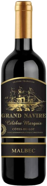 Вино Grand Navire Malbec, Cotes-du-Lot IGP