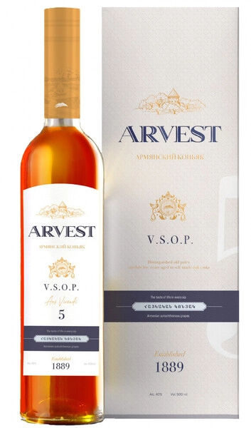 Коньяк "Arvest" VSOP Ars Vivendi, gift box, 0.5 л