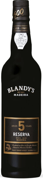 Вино Blandy's, Reserva Rich 5 Years Old, 0.5 л