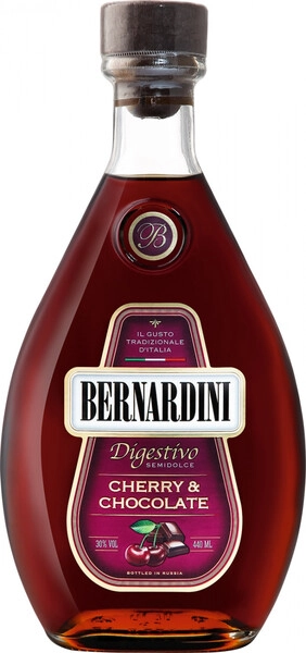 Ликер Bernardini Cherry-Chocolate with Cognac, 0.44 л