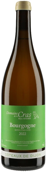 Вино Domaine de la Cras/Marc Soyard, Bourgogne Chardonnay Coteaux de Dijon AOC, 2022