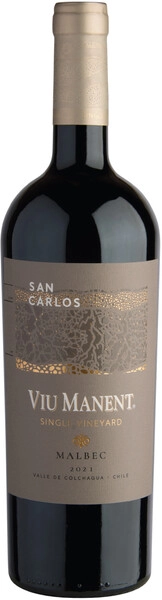 Вино Viu Manent, Single Vineyard Malbec, Colchagua Valley DO, 2021