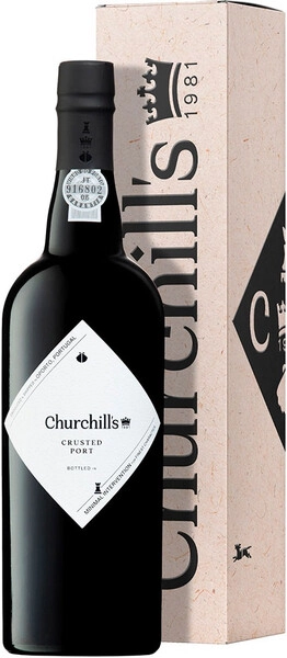 Портвейн Churchill's, Crusted Port, bottled in 2008, New Year's gift box