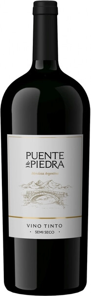 Вино Puente de Piedra Tinto Semi Seco, 1.5 л
