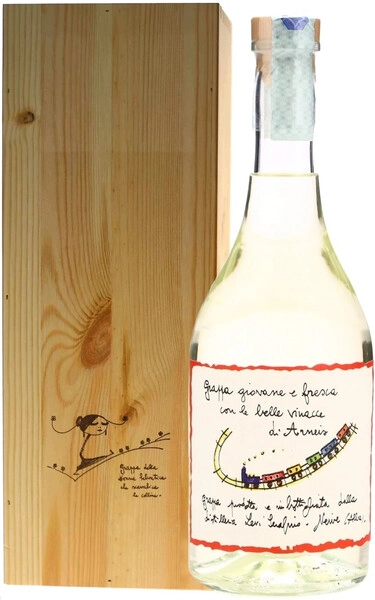 Граппа Distilleria Levi Serafino di Levi Romano, Grappa Arneis, wooden box, 1.5 л