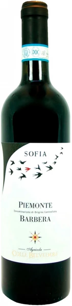 Вино Colle Belvedere, "Sofia" Barbera, Piemonte DOC, 2021