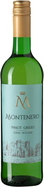 Вино Montenero Pinot Grigio, Terre Siciliane IGT, 2023