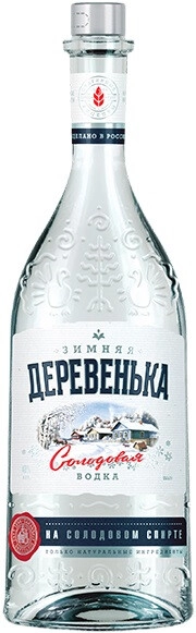 Водка Зимняя деревенька На Солодовом Спирте, 0.7 л