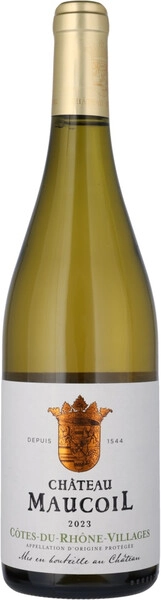 Вино Chateau Maucoil, Cotes du Rhone Villages AOC Blanc, 2023