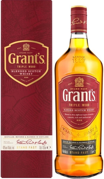 Виски Grant's Triple Wood 3 Years Old, gift box, 0.7 л