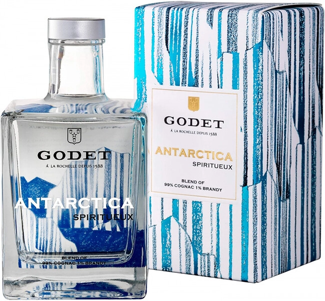 Коньяк Godet, Antarctica Icy White, gift box, 0.5 л