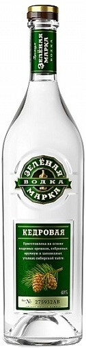 Водка Зелёная Марка Кедровая, 375 мл