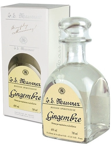 Бренди Massenez, Eau de vie Gingembre, gift box, 0.7 л