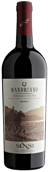 Вино Sensi, Mandriano Rosso, Maremma Toscana DOC