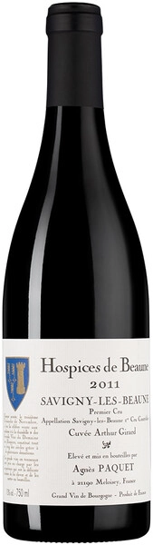 Вино Domaine Agnes Paquet, Hospices de Beaune Savigny-les-Beaune 1-er Cru Cuvee Arthur Girard AOC, 2011