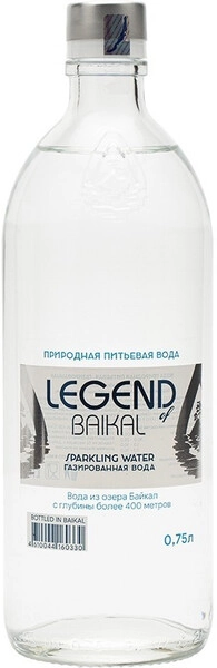 Вода Legend of Baikal Sparkling, 0.75 л
