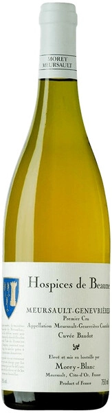 Вино Morey-Blanc, "Hospices de Beaune" Meursault-Genevrieres 1-er Cru "Cuvee Baudot" AOC, 2017