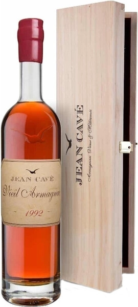 Арманьяк Jean Cave, Vieil Armagnac AOC, 1992, wooden box, 0.7 л