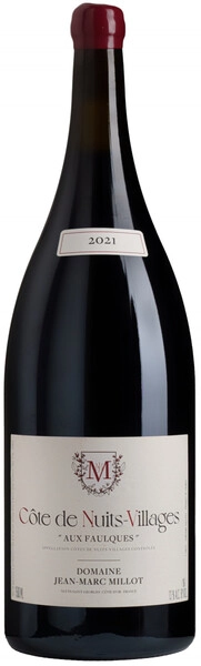Вино Domaine Jean-Marc Millot, Cote de Nuits-Villages Aux Faulques AOC, 2021, 1.5 л