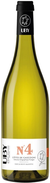 Вино "Uby" №4 Gros & Petit Manseng, Cotes de Gascogne IGP, 2024