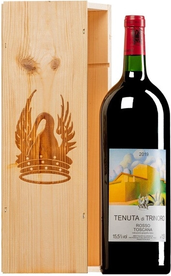 Вино "Tenuta di Trinoro", 2019, wooden box, 1.5 л