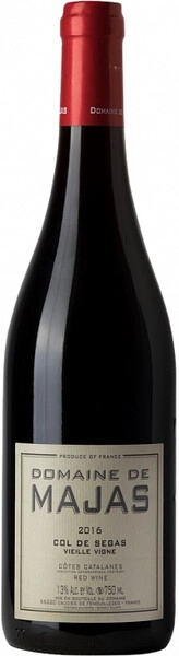 Вино Domaine de Majas, Col de Segas Vieille Vigne, Cotes Catalanes IGP, 2016