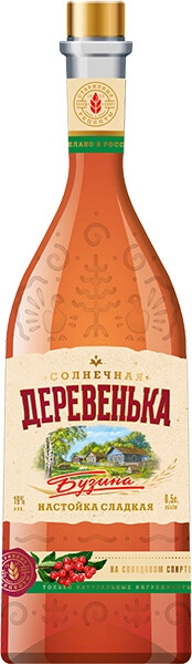 Ликер Солнечная деревенька Бузина-барыня, 0.5 л