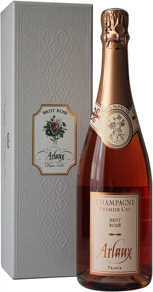 Шампанское Arlaux, Premier Cru Brut Rose, Champagne AOC, gift box