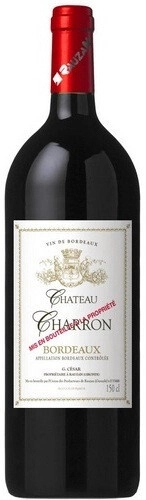 Вино Chateau Charron Rouge, Bordeaux AOC, 1.5 л