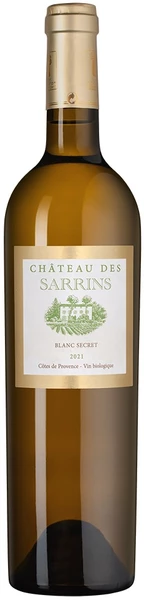 Вино "Chateau des Sarrins" Blanc Secret, Cotes de Provence AOP, 2021