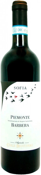 Вино Colle Belvedere, Sofia Barbera, Piemonte DOC, 2021