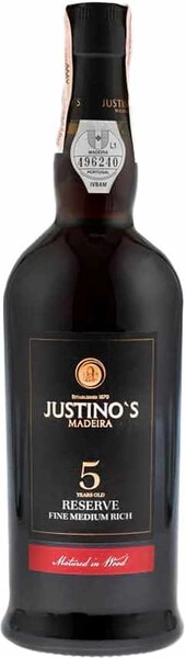 Вино Justino's Madeira Wines, Reserve Fine Medium Rich 5 Years Old, Madeira DOP