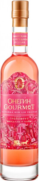 Ликер Онегин, Гурмэ Грейпфрут, Миндаль и Лайм, настойка сладкая, 200 мл
