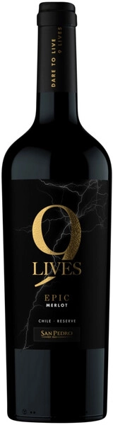Вино Gato Negro, 9 Lives Epic Reserve Merlot, 2021