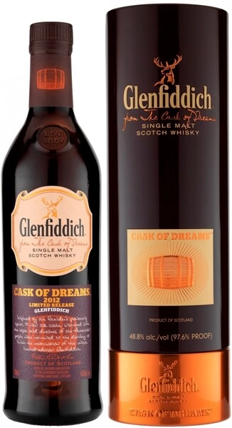 Виски Glenfiddich, Cask of Dreams Russian Cask, 2012, in tube, 0.75 л
