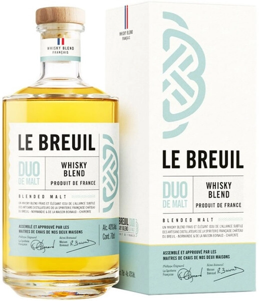 Виски Le Breuil Duo de Malt Blend, gift box, 0.7 л