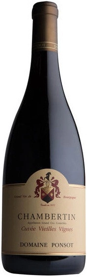 Вино Domaine Ponsot, Chambertin Grand Cru Cuvee Vieilles Vignes AOC, 2001