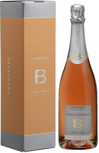 Шампанское Forget-Brimont, Brut Rose Grand Cru, Champagne AOC, gift box