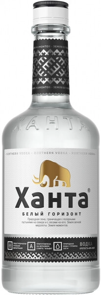 Водка Ханта Белый Горизонт, 0.5 л