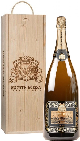 Игристое вино Monte Rossa, P.R. Blanc de Blancs Brut, wooden box, 1.5 л