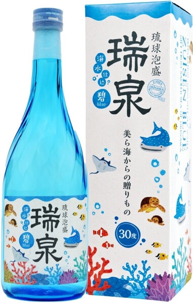 Саке Zuisen Blue Awamori, gift box, 720 мл