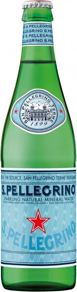 Вода S. Pellegrino Sparkling, Glass, 0.5 л