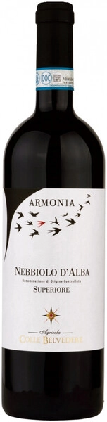Вино Colle Belvedere, "Armonia" Nebbiolo d'Alba DOC Superiore, 2017