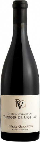 Вино Domaine Pierre Girardin, Monthelie 1er Cru Terroir de Coteau AOC, 2017