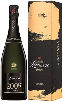 Шампанское Lanson, Gold Label Brut Vintage, 2009, gift box