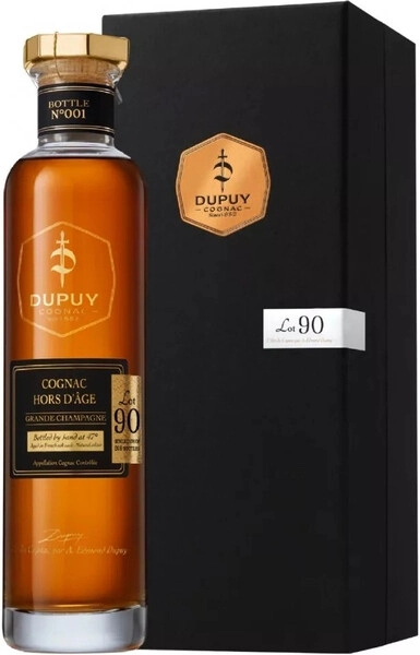 Коньяк "Dupuy" Lot 90 Hors d'Age, Grande Champagne AOC, gift box, 0.7 л