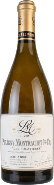 Вино Lucien Le Moine, Puligny-Montrachet 1-er Cru Les Folatieres AOC, 2018