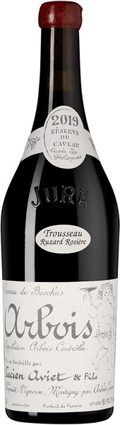 Вино Caveau de Bacchus, Trousseau Ruzard Rosiere, Arbois AOC, 2019