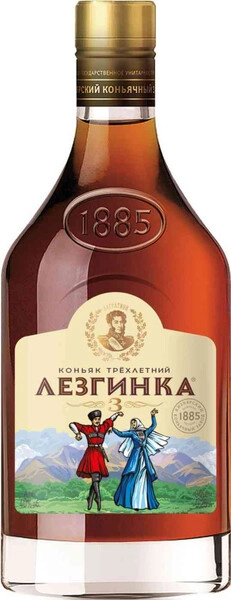 Коньяк "Лезгинка" 3-летний (медиум), 250 мл