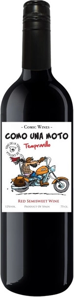Вино Como Una Moto Tempranillo Semisweet, 2020